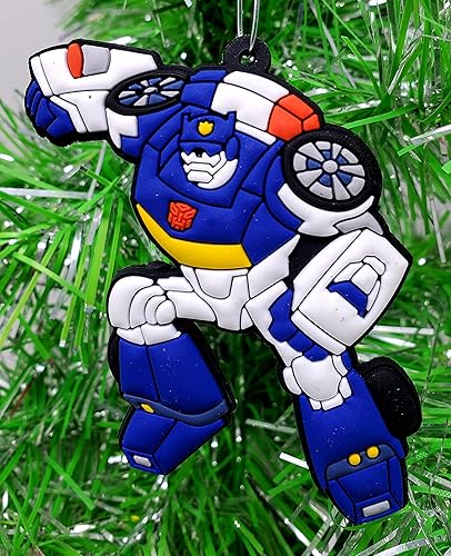 Juego de adornos con Optimus, abejorro y amigos (diseño único inastillable)