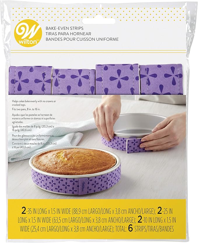 Wilton BakeEven Cake Pan Strips Use Cake Strips on