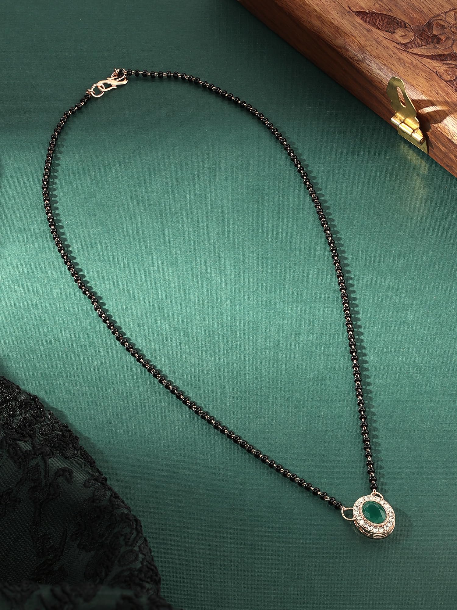 Austrian Diamonds & Beads Mangalsutra-ZPFK16909