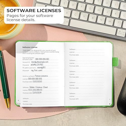 Miniatura 12 de Clever Fox - Libreta de contraseñas con pestañas alfabéticas, organizador de direcciones de Internet, tamaño pequeño de bolsillo, para inicios de