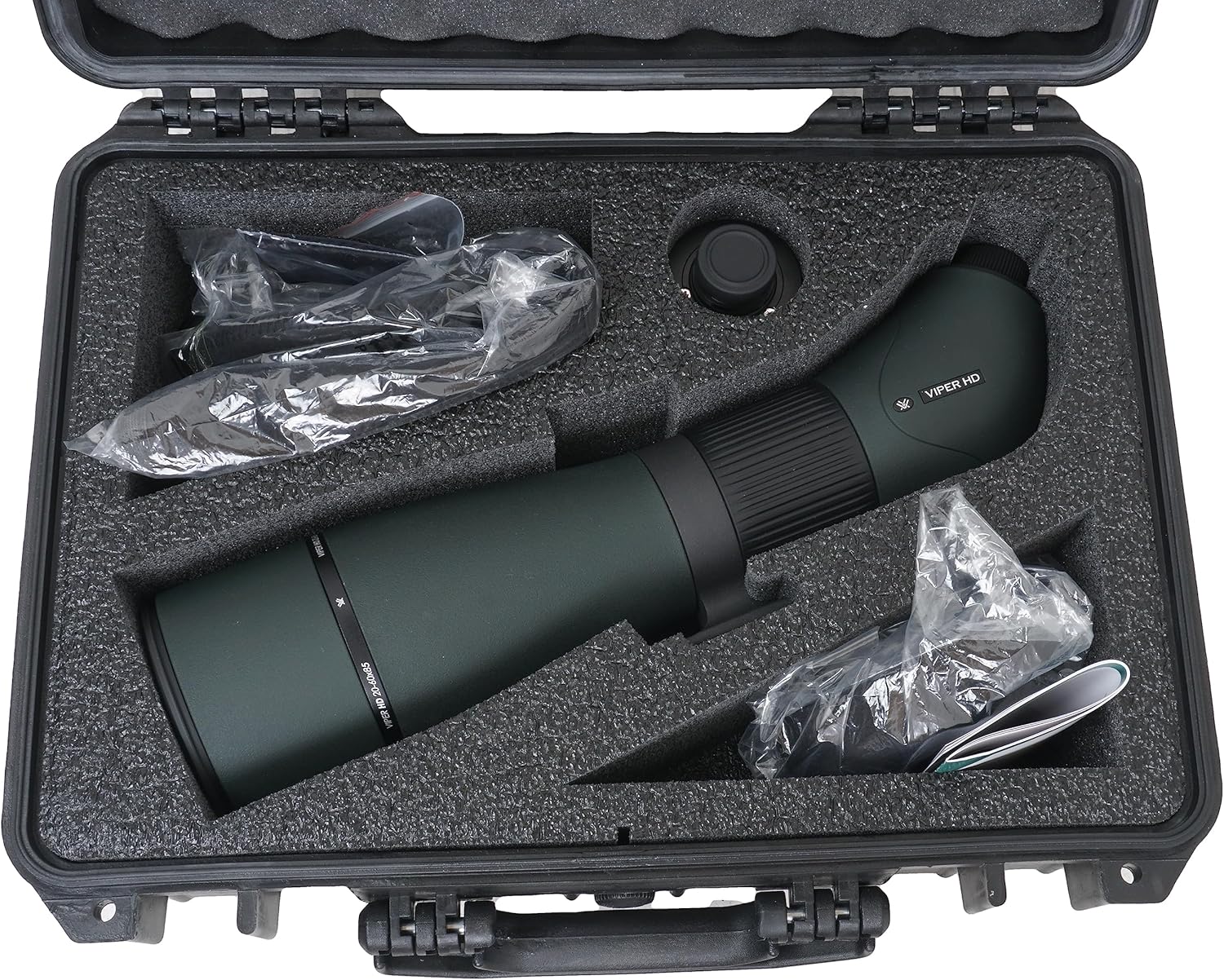 Case Club Spotting Scope Case - Fits Vortex Optics Viper 20-60×85 Angled Spotting Scope in a Hard-Shell Waterproof Travel Case