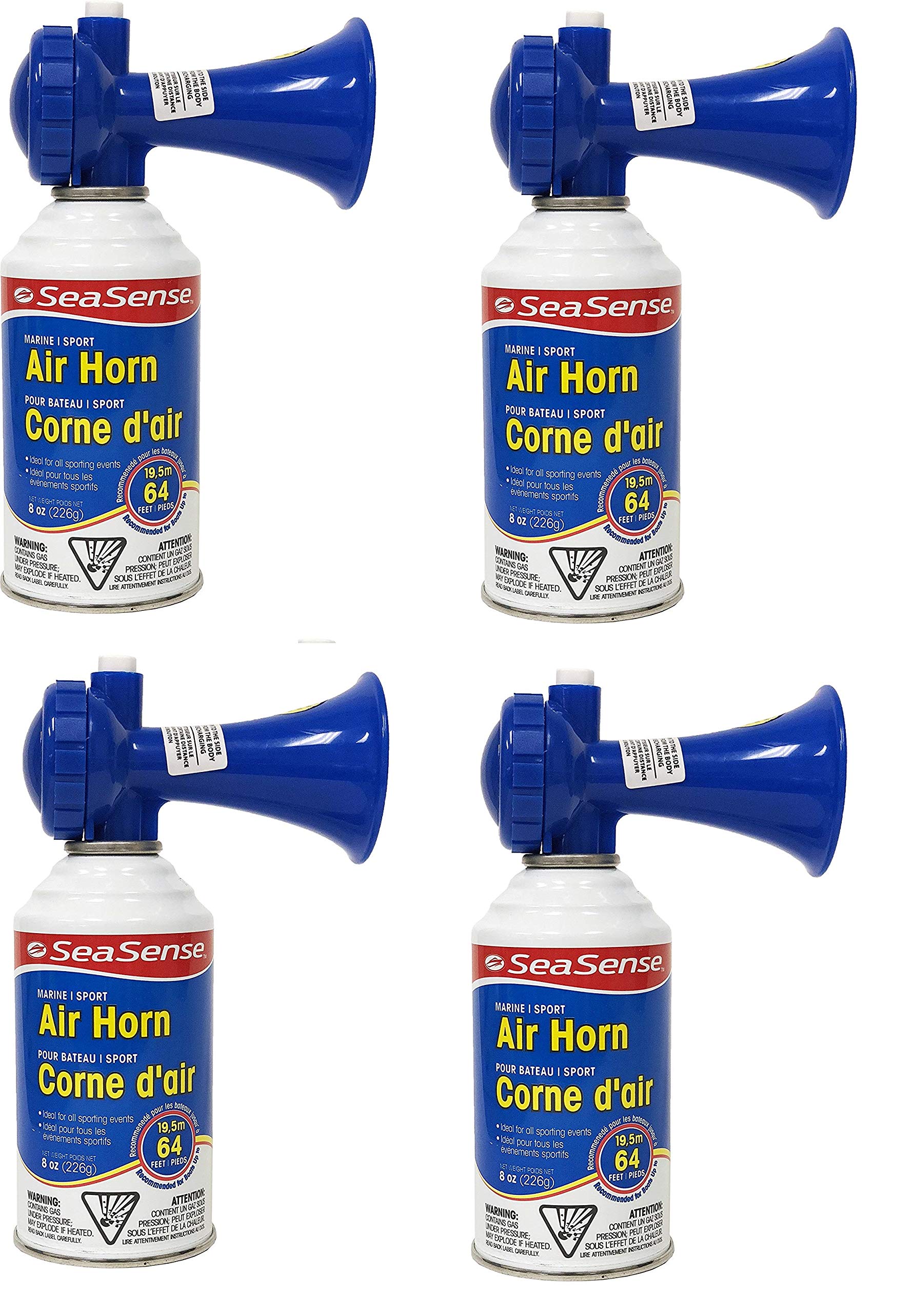 SeaSense 50074080 AIR Horn Large (4-(Pack))