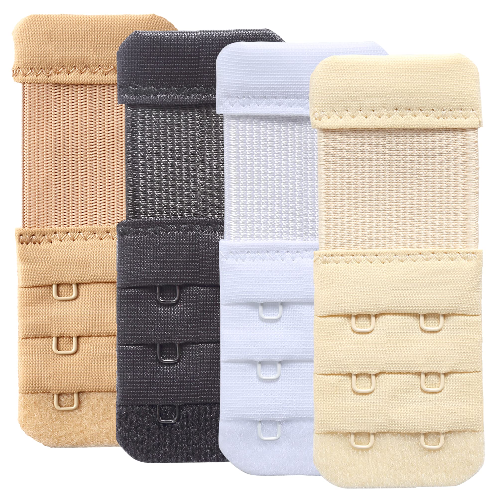 Women Bra Extender 2 Hook Soft Elastic Bra Extension Extenders Pack of 3-image-8