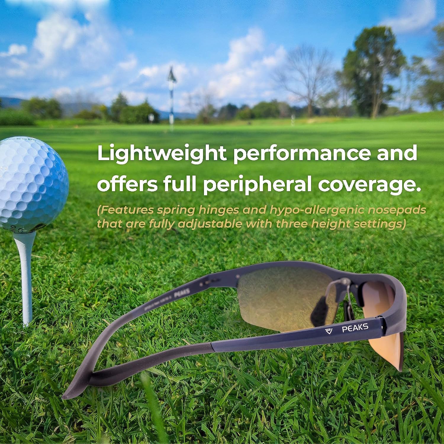 Non-Polarized Golf Sunglasses CY6 for Men & Women - Dual-Zone Lens Technology