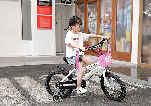 Miniatura 4 de Mini-Factory Timbre de bicicleta para niñas, manillar de bicicleta, lindo patrón de unicornio rosa, seguro para bicicleta, anillo de bicicleta -