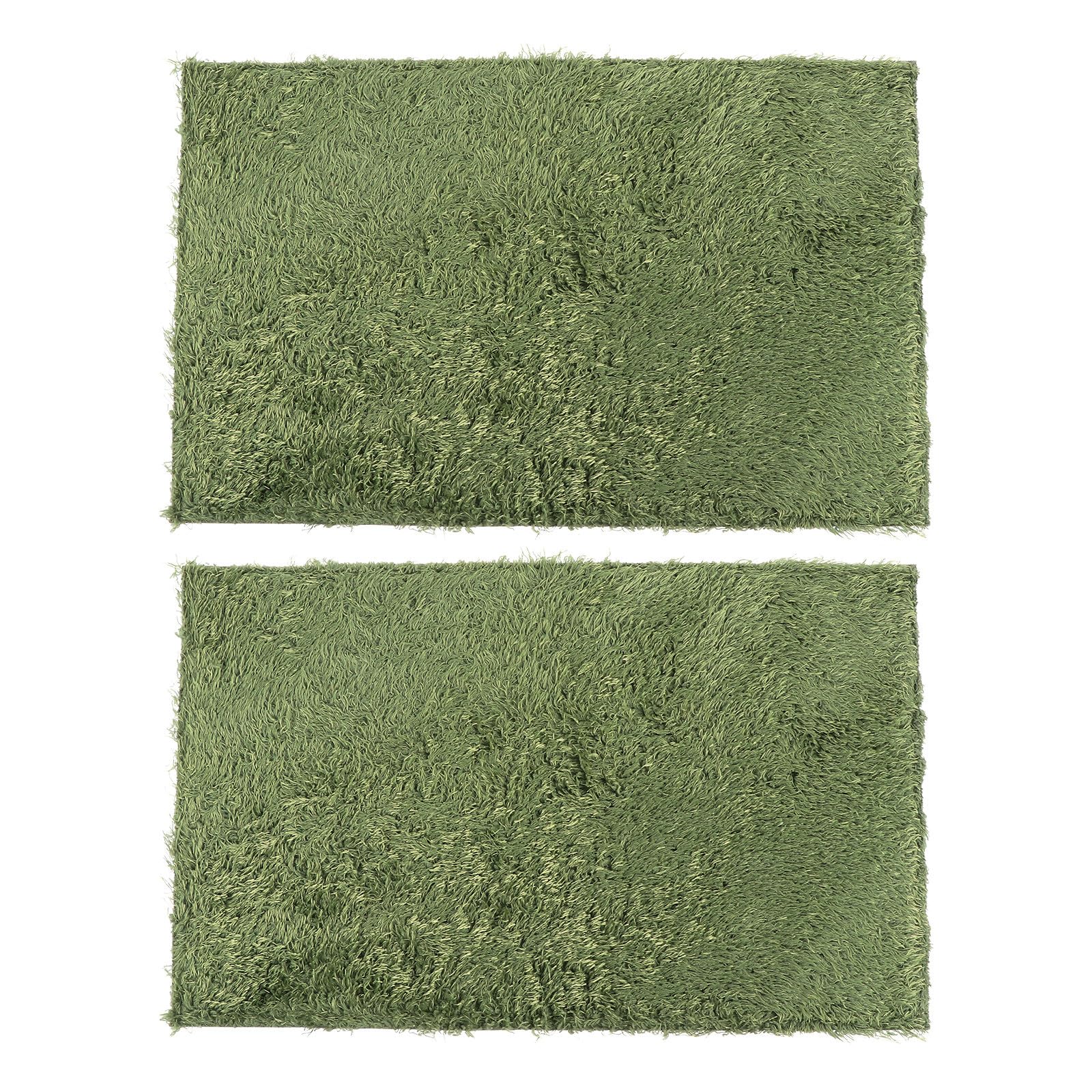 Lot de 2 Tapis pour Reptiles et Tortues en Coton Vert Imperméable Réutilisable