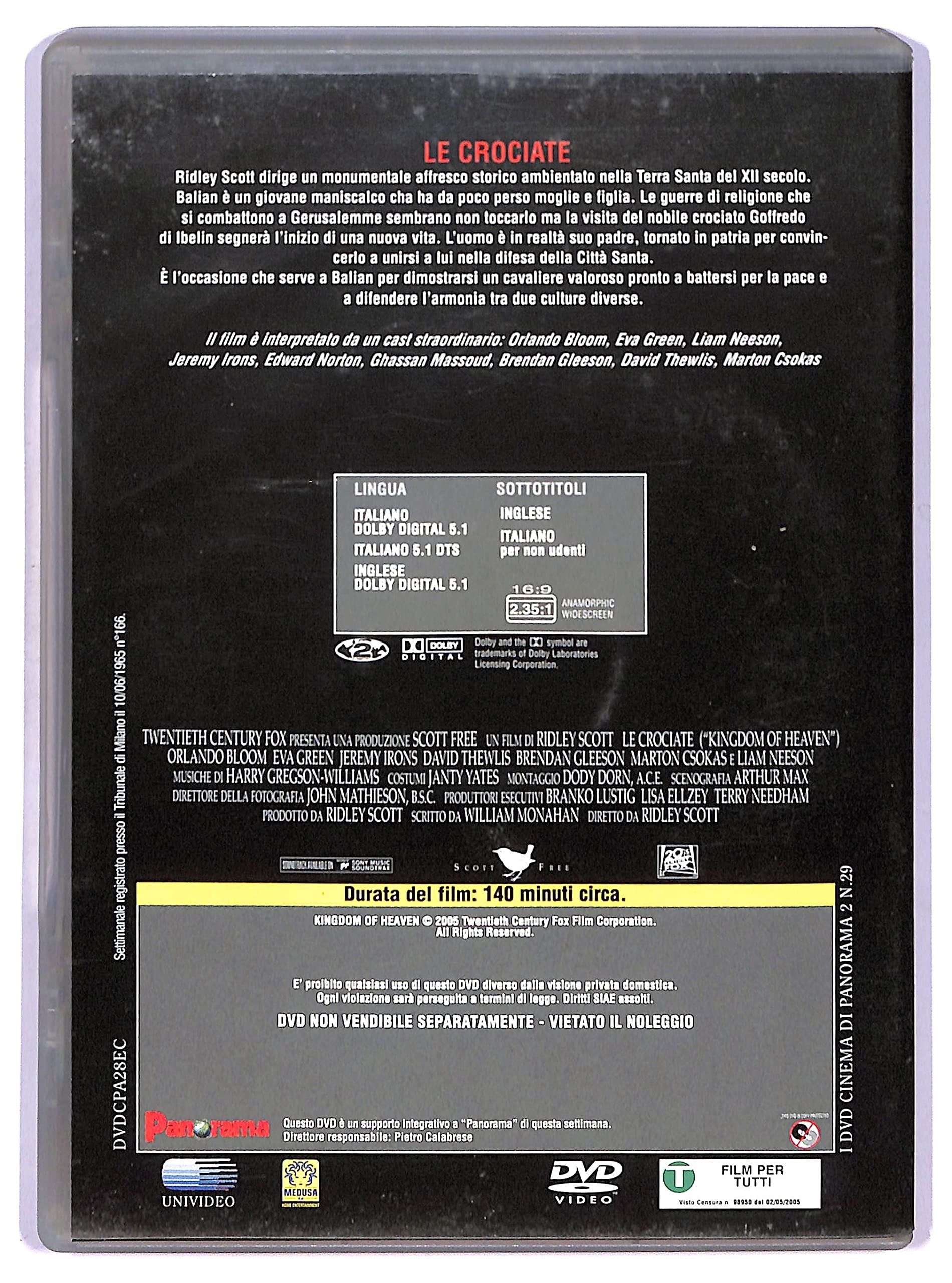 EBOND Le crociate - Kingdom of Heaven EDITORIALE DVD]