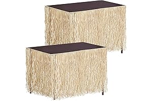 Fovths Hawaiian Natural Raffia Table Skirt