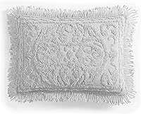 Vista 14 de Beatrice Home Fashions Colcha de Chenilla con Medallón, Full, Blanco