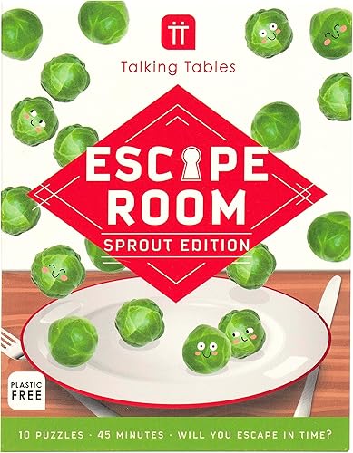 Talking Tables Juego de Escape Room con temática navideña para niños, edición Sprout Divertidos juegos de mesa familiares de Navidad para jugar