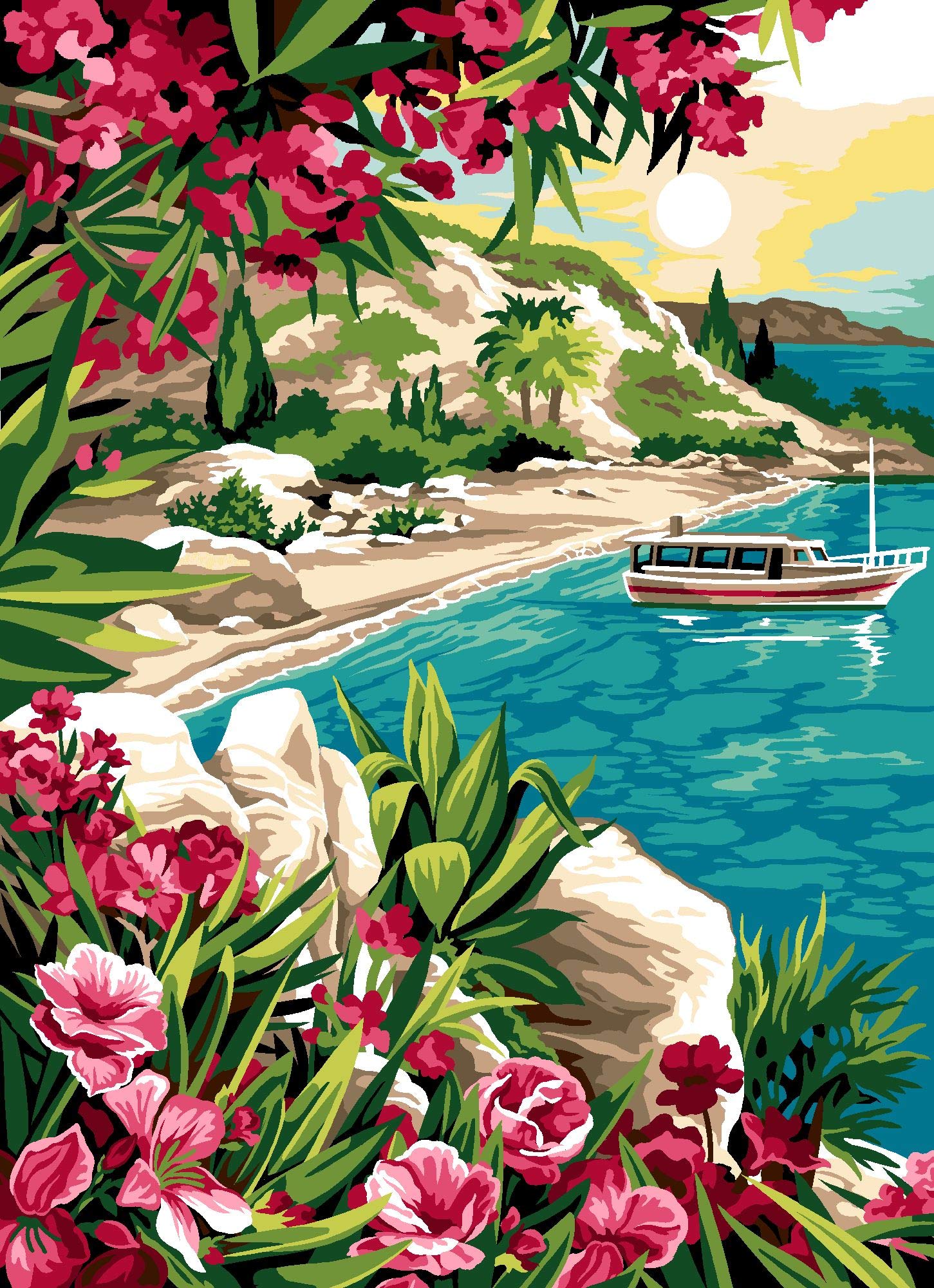 SEG de ParisTapestry/Needlepoint Kit – Turquoise Break (Pause Turquoise)