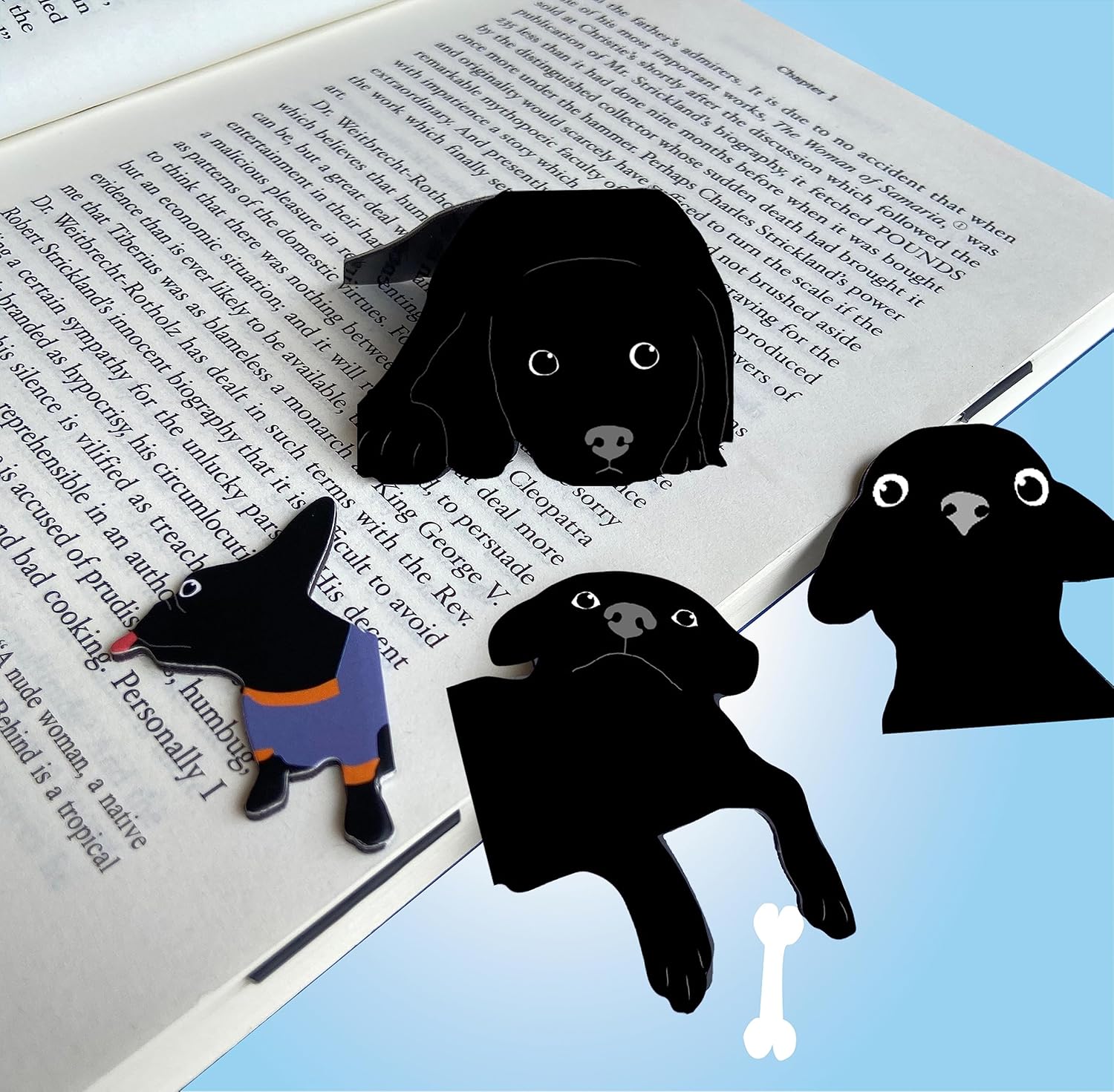 Magnetic Bookmarks - 6 Pieces Cute Dogs Bookmarks for Women Readers, Book Marks for Reading Office Supplies, Book Markers Gift for Book Lovers (B) - Image 7