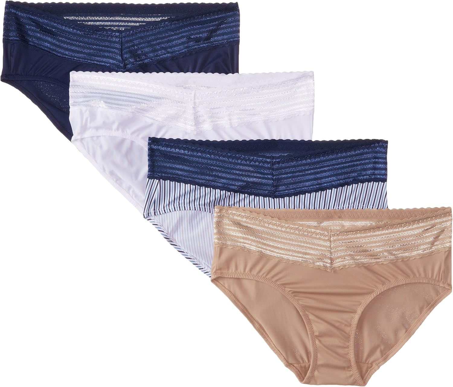 Warner's Women's No Pinches No Problems Hipster Panty 4-Pack