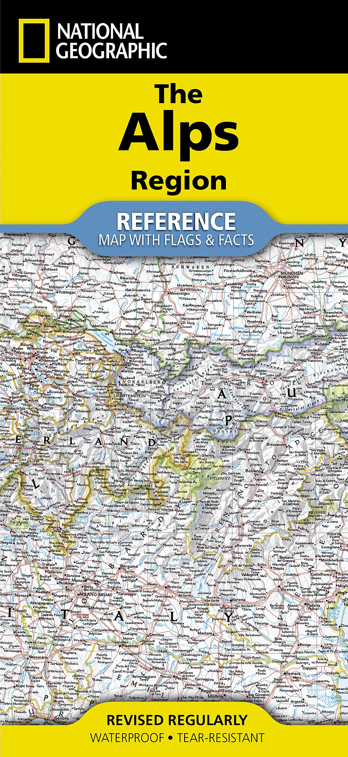 National Geographic Alps Region [France, Germany, Austria, Italy, Switzerland] M