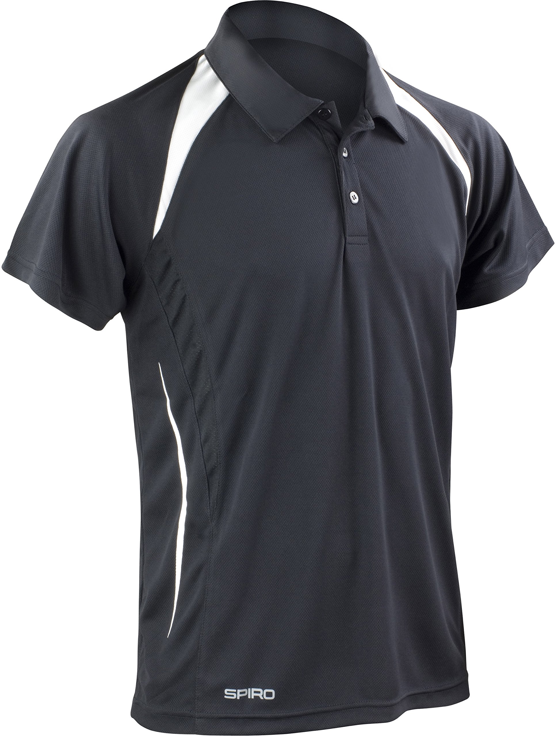 Spiro team spirit polo (Black/ White, 3XL)