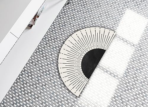 Miniatura 3 de Mingnei Tapete de baño bohemio con forma de sol negro con forma de sol y tierra de diatomeas de secado rápido, arte moderno de mediados de siglo,