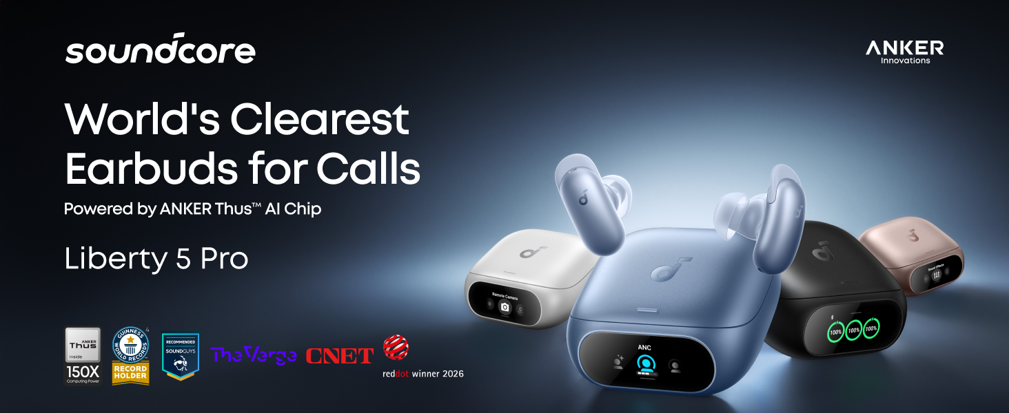 Amazon.com: Soundcore Liberty 5 Pro by Anker Noise Cancelling