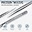 LASHVIEW Lash Tweezer, Vetus Straight Pointed Eyelash Tweezers for Profissional Grafting Eyelash Extension, Stainless Steel Needle Nose Tweezers for Lash Extension Stickers Precision Electronics, ST11
