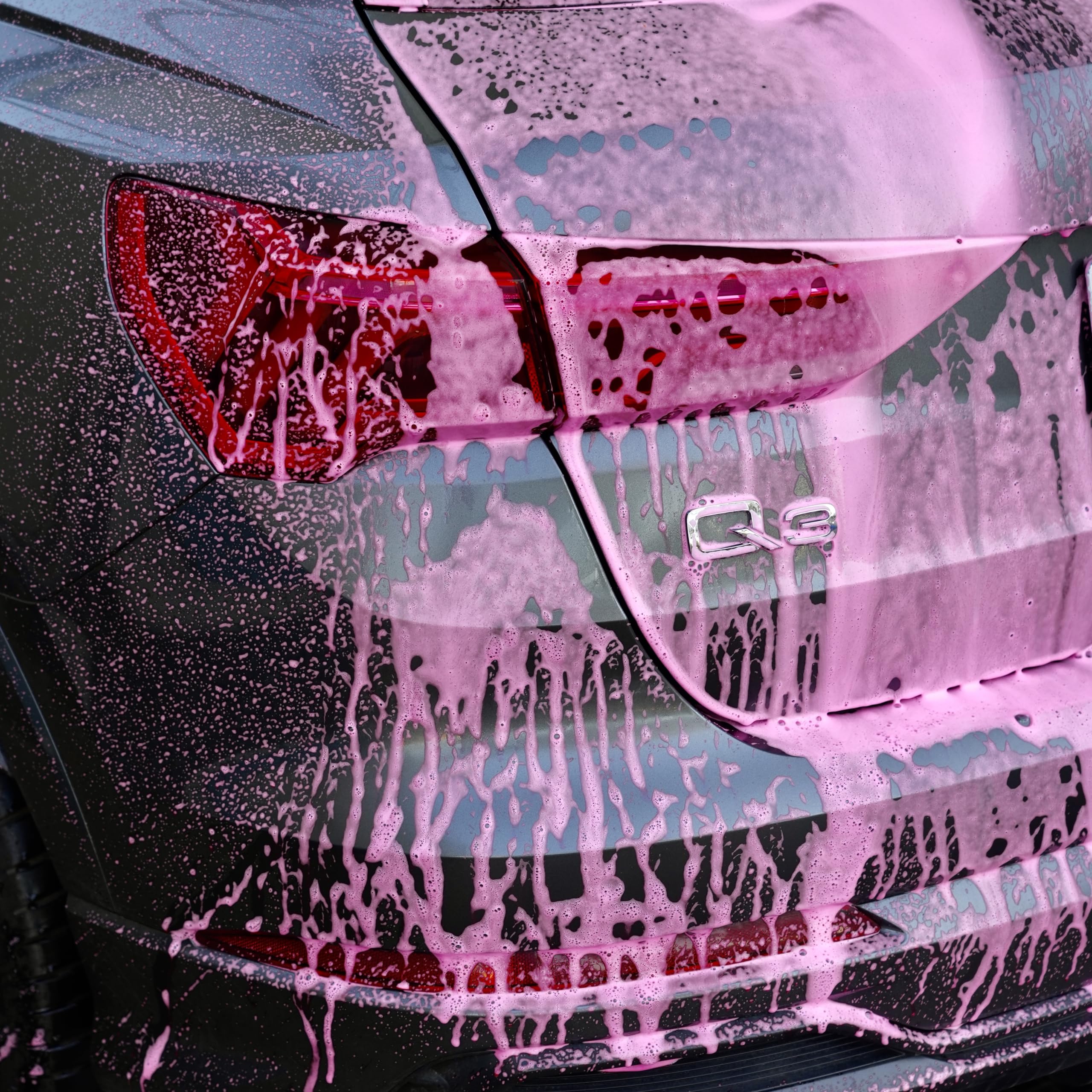 SANMARINO Champú coche Espuma Rosa 1 LITRO Lavado Coche y Moto Foam Rosa Espuma Activa - CHERRY FOAM