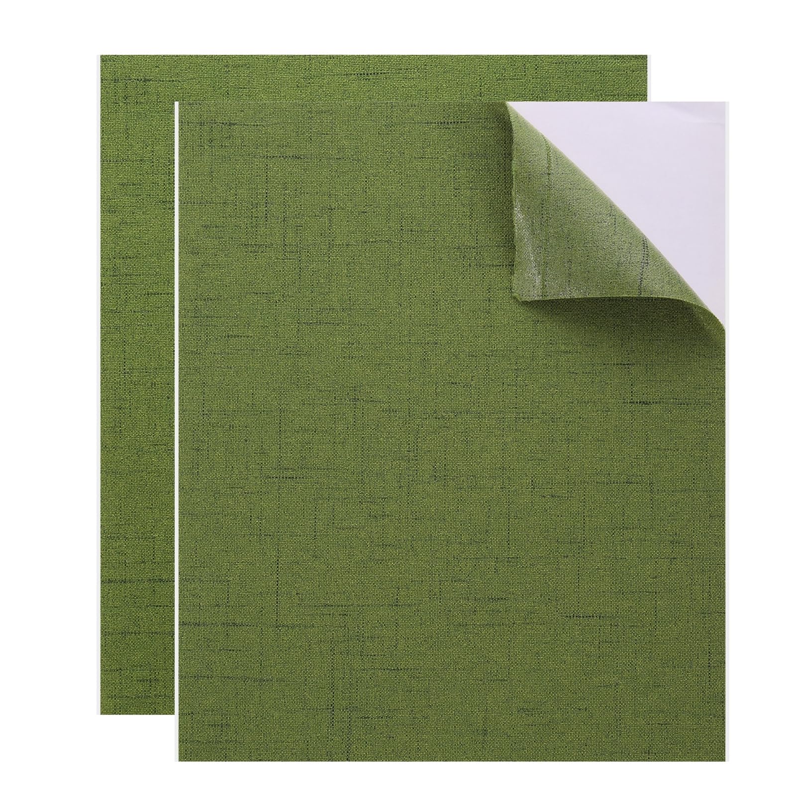 sourcing map 2pcs Repair Patches 20.5x25cm Self Adhesive Linen Repair Patches, Waterproof Repair Patches for Down Jacket, Tent, Sleeping Bag, Car Seats (Green)