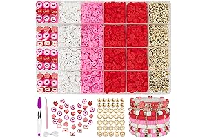 MIIM Red Heishi Beads for Valentine Bracelets: The Perfect Match for Your Heart String Creations