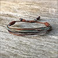 Vista 117 de Colorful Bracelet for Men and Women with Hematite Stones: Handmade Designer Adjustable Multistrand String Knotted Macrame Friendship Bracelet