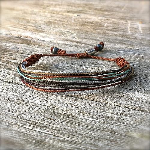 Miniatura 117 de Colorful Bracelet for Men and Women with Hematite Stones: Handmade Designer Adjustable Multistrand String Knotted Macrame Friendship Bracelet