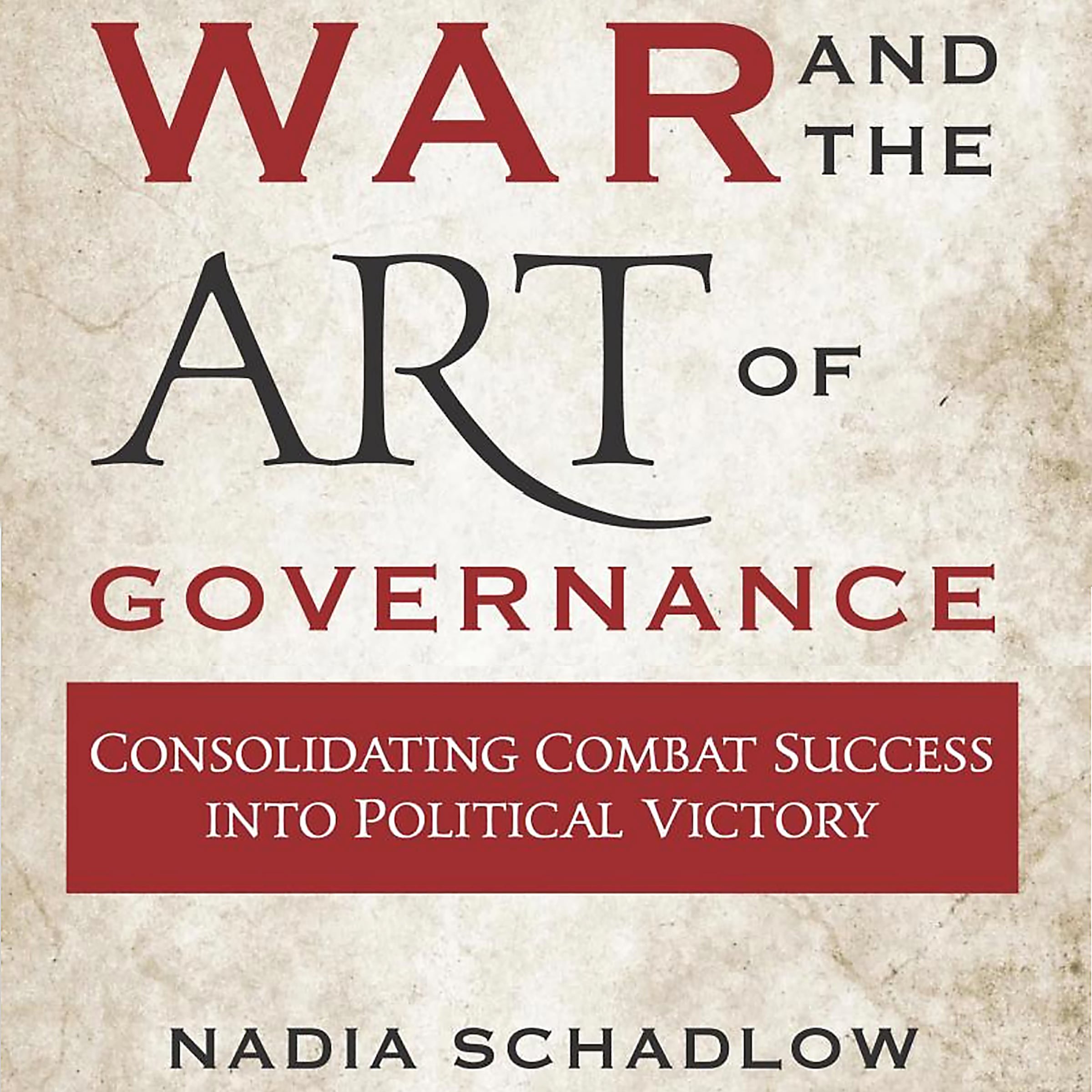 Cover art for War and the Art of Governance