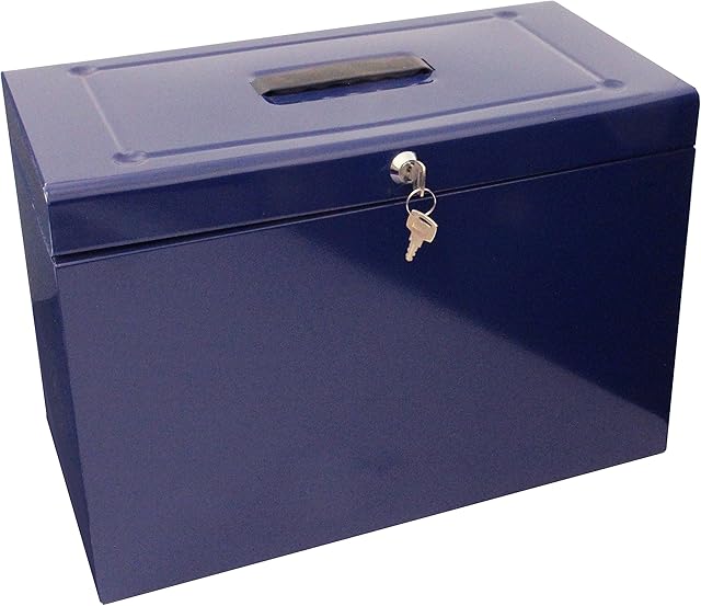 Cathedral 22 x 43.4 x 30.2 cm Metal Home File Foolscap, Black