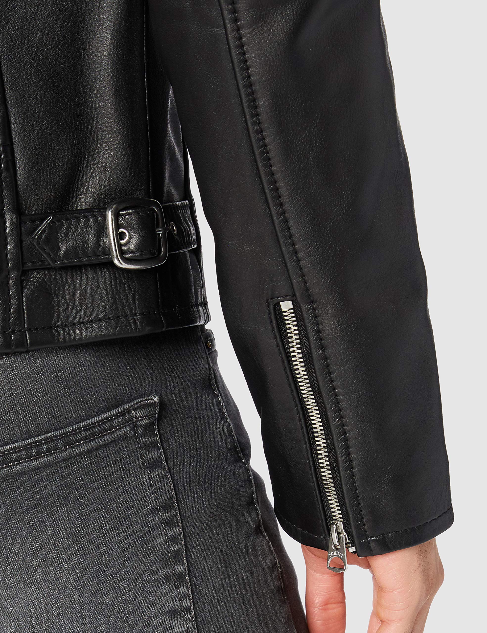 Schott NYC Męska kurtka skórzana Lc940D, czarny (Black 90), S