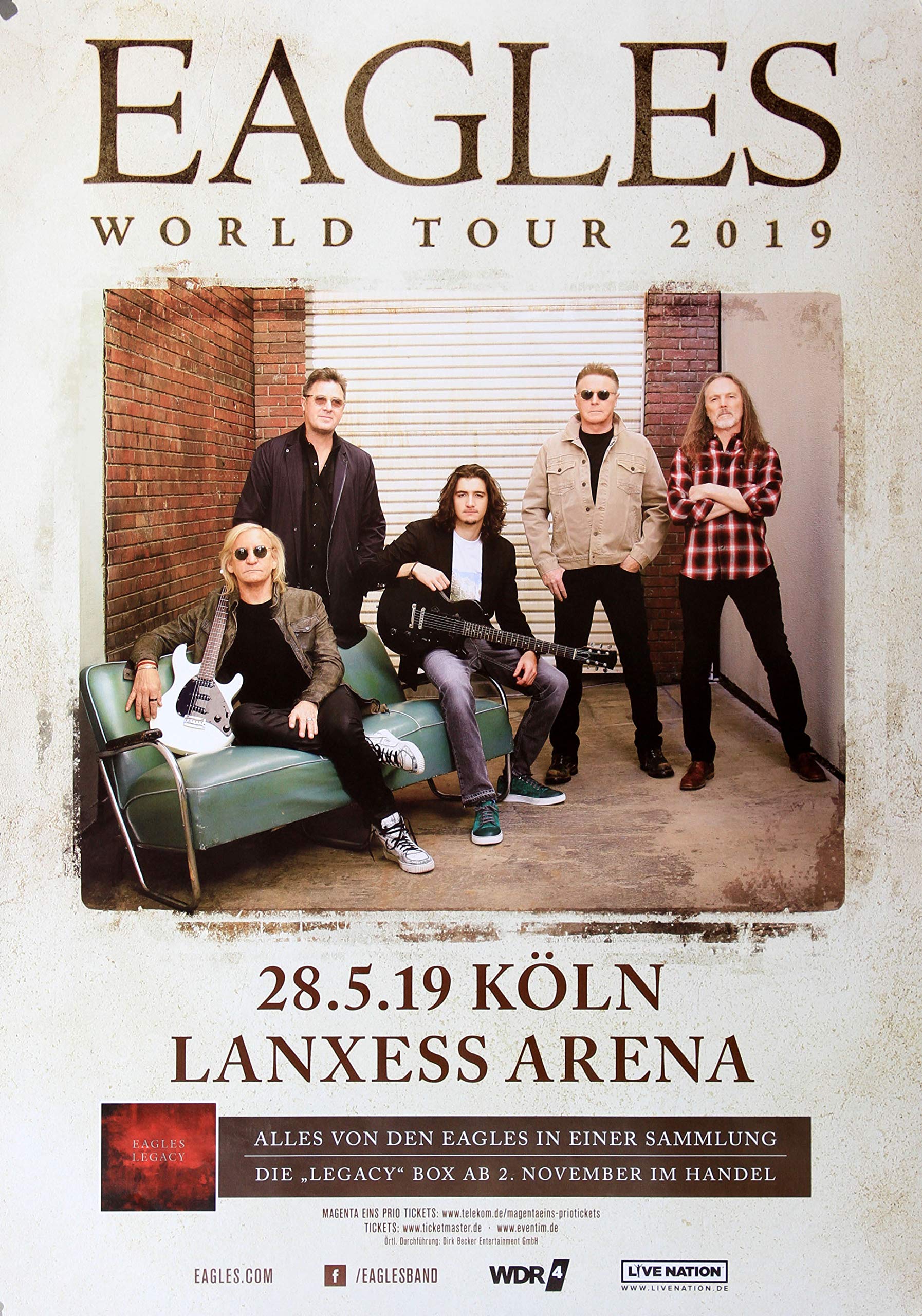 Eagles - World Tour, Cologne 2019 » Concert Poster / Premium Poster | Live Concert Event | DIN A1 «