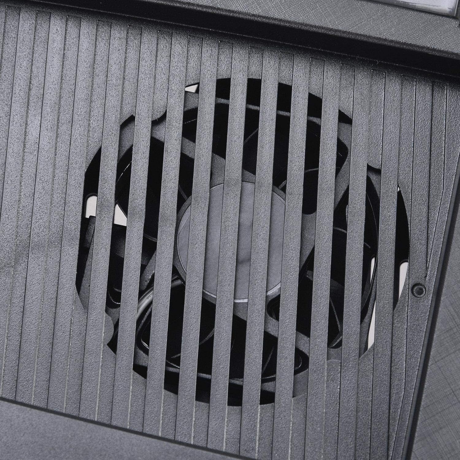 HiFuture For PS5 Console Vertical Stand Charging Station Base With Cooling Fan Dual Charging & Retractable Game Disc Box Storage Bracket For Playstation 5