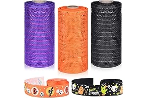 ELECLAND's Spellbinding Mesh Ribbon for Enchanting Halloween Wreaths