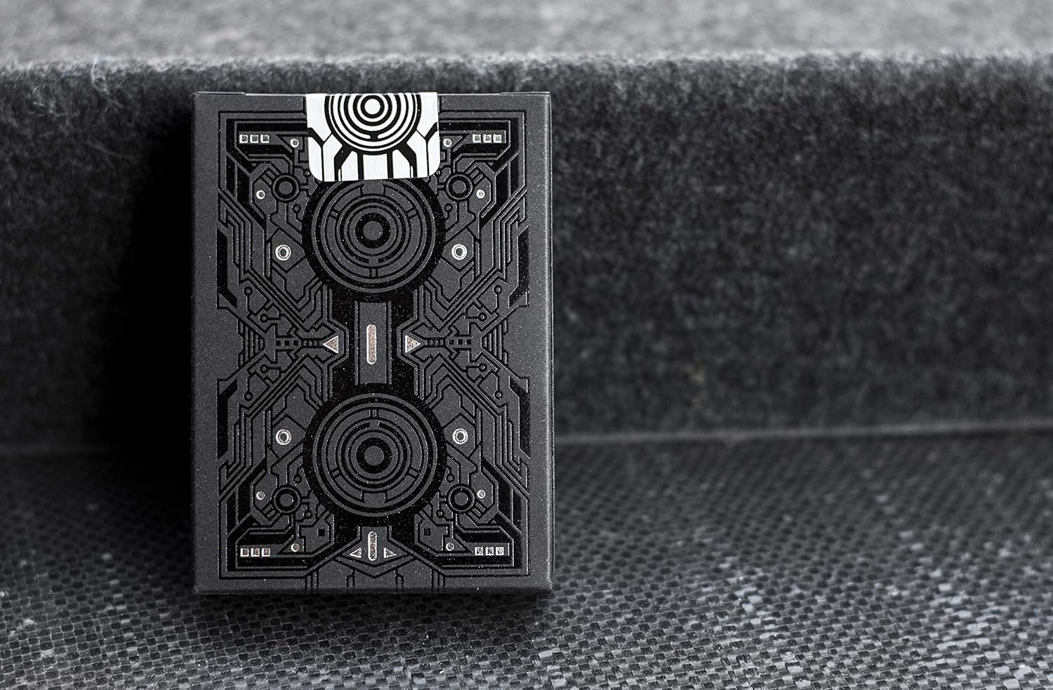 Bicycle Blackout Poker Deck Glows in UV Light - 56 Cards, Modern Design, Adults 18+, Futuristic Minimalism Theme