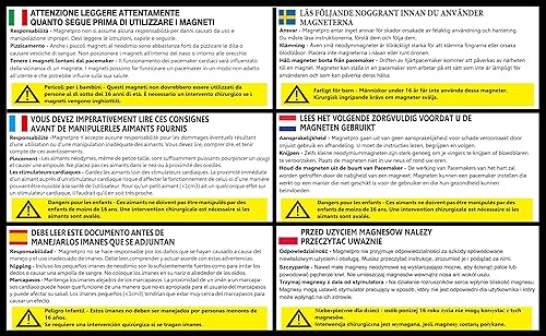Miniatura 11 de Magnetpro Imán de pesca, 440 libras de fuerza de tracción, imán de neodimio resistente, imanes de tierras raras con perno de ojo, diámetro de 2.36