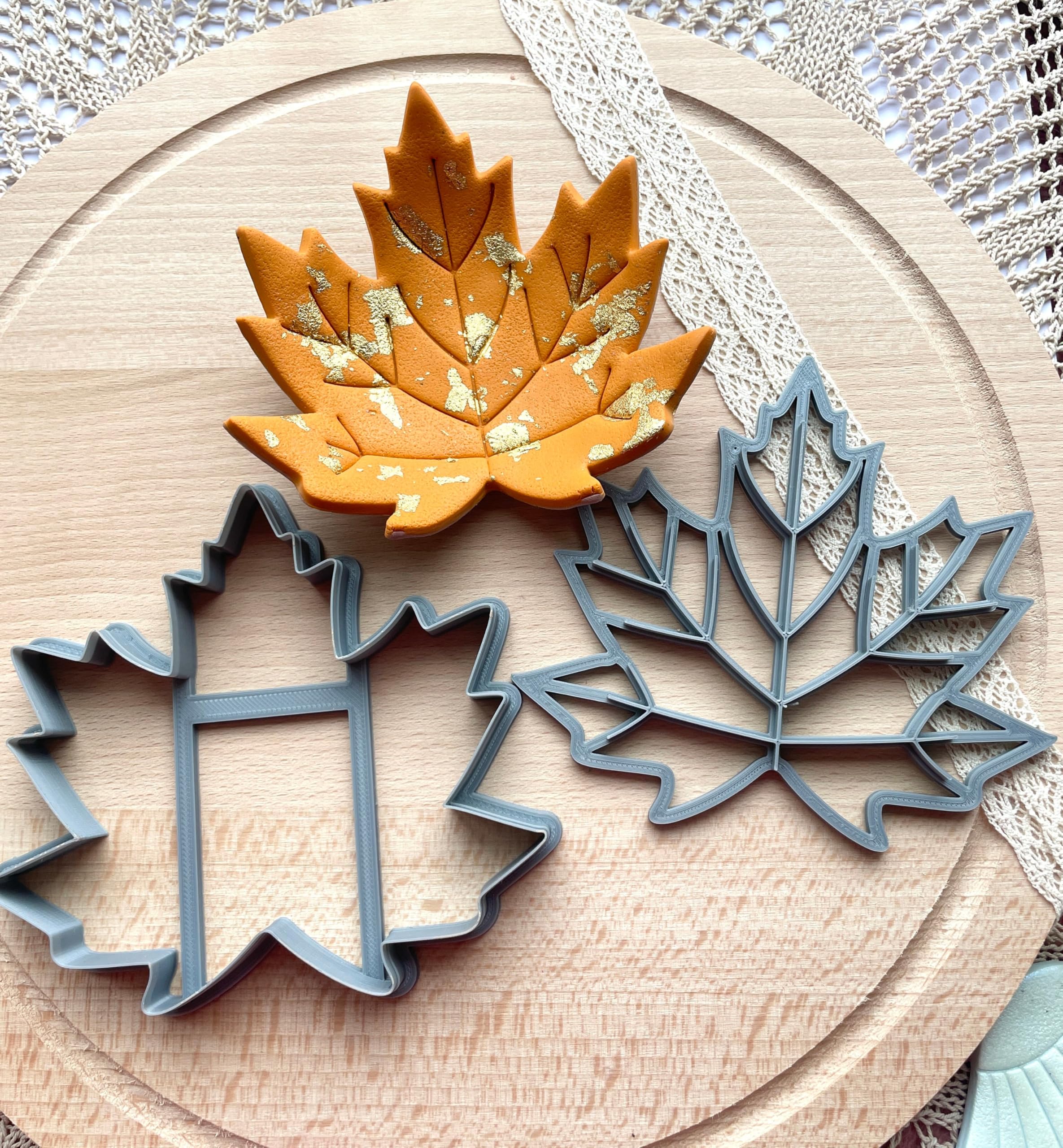 Polymer Clay Trinket Dish Cutter/Maple Leaf Trinket Dish/Jewellery Dish Cutter, Size 12Cm, Color May Vary-image-33