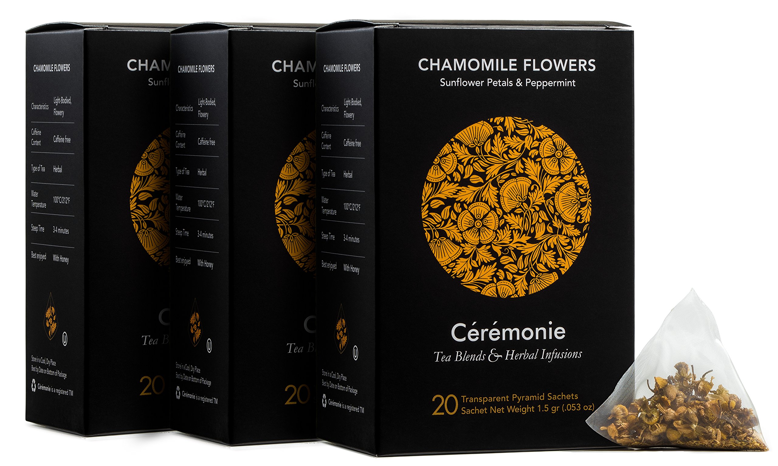 Ceremonie Chamomile Flowers Tea with Sunflower Petals & Peppermint