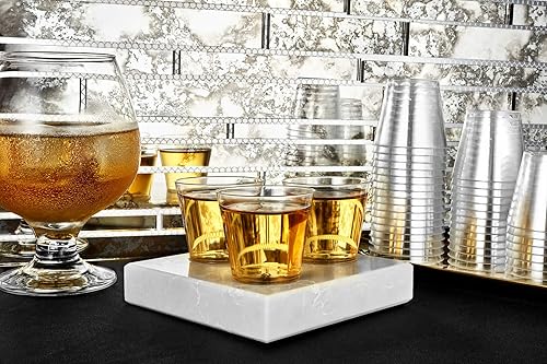 Miniatura 2 de Hanna K Signature 100 vasos desechables de 1 onza de plástico duro transparente de alta calidad ideales para inyecciones de gelatina cata de vino