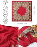 AWAYTR 27.5” Silk Satin Square Head Scarf - 4PCS Satin Head Scarves for Women Hair Kerchief Bandanas Sleeping Head Wraps