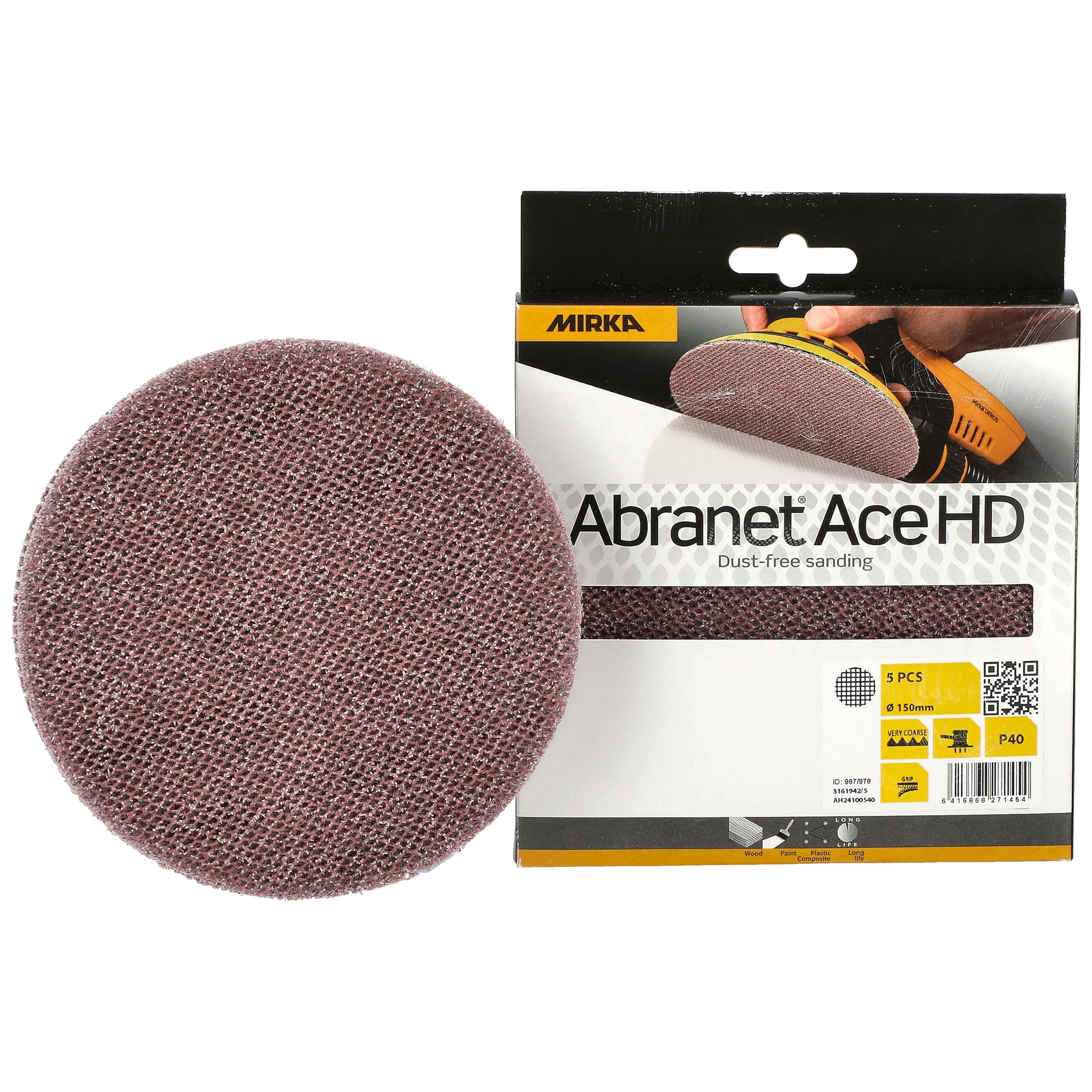 Mirka Abranet Ace Hd Sanding Disc 150Mm