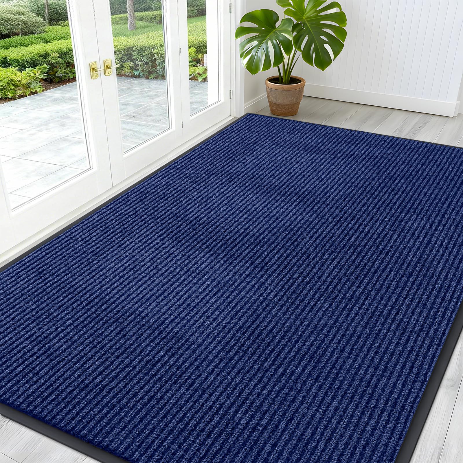 OLANLY Front Door Mat Indoor Outdoor Entrance, Waterproof Heavy Duty Doormat, Fade Resistant, Low Profile, Easy Clean Patio Porch Welcome Floor Mats for Entry, 29.5x17, Beige — view 90