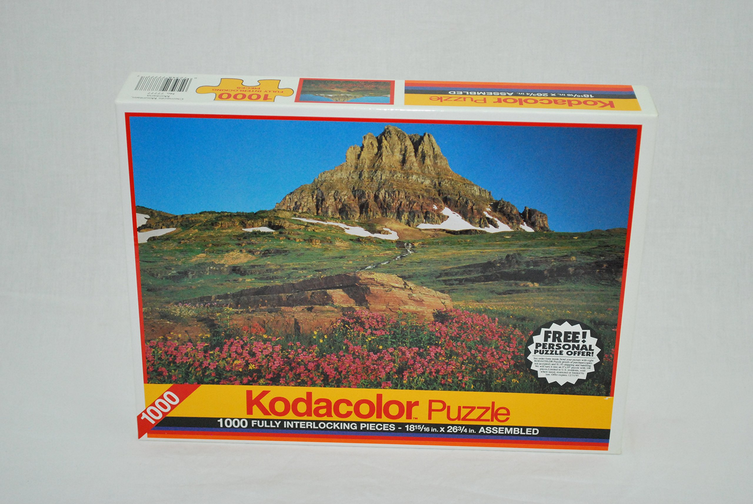 Clements Mountain, Montana - 1000 Piece Kodacolor Jigsaw Puzzle