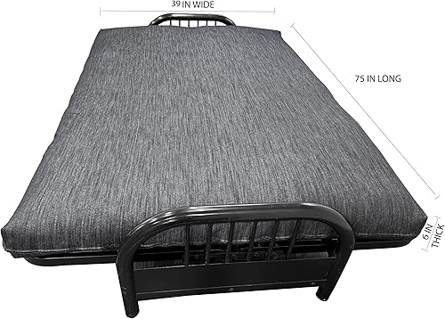 Miniatura 10 de D&D Futon Furniture Real Jean - Fundas de colchón de futón de mezclilla, protector de colchón, fundas de cama (mezclilla oscura, matrimonial, 6 x 54