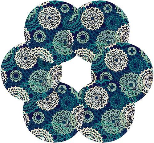 Miniatura 2 de Bohemian Mandala Cup Coasters Cup Coasters for Table Set of 6 with Holder Table Cup Coasters Home Decor Homedecor