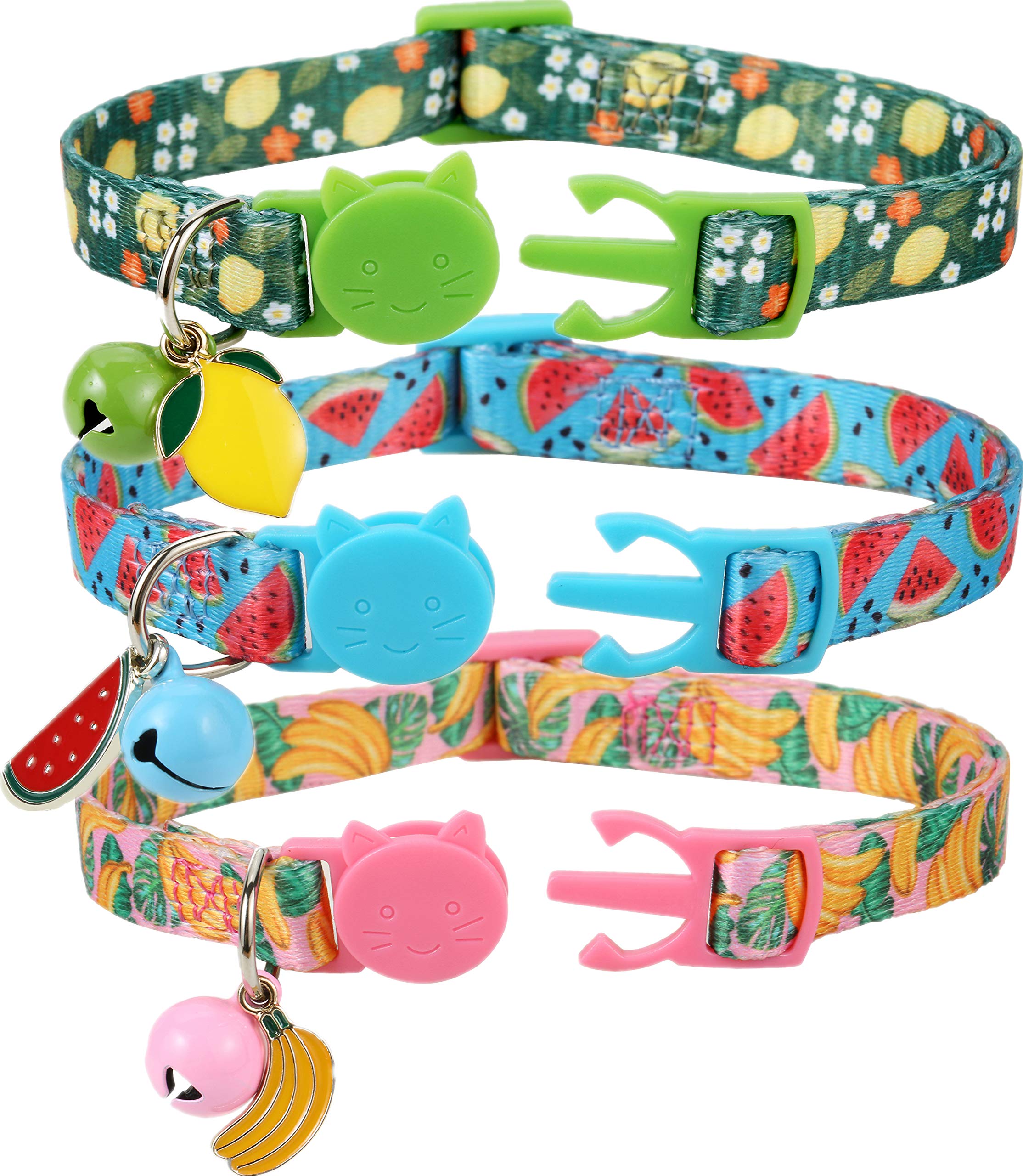BoomBone Weihnachts-Katzenhalsband – 2 Stück, Mit Glöckchen Und Anhänger, Verstellbar 17-28 Cm
