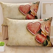 PETTI Artigiani Italiani – Coppia di Federe Cuscino 40×145 cm in Microfibra, Cuscini Arredo Camera da Letto, Divano, Salotto, Set 2 Fodere Copricuscino, Federa Shabby 332, 100% Made in Italy