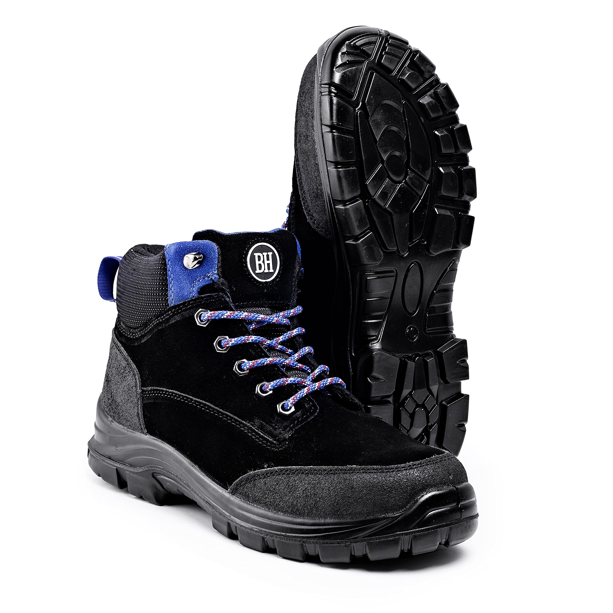BLACK HAMMER Botas de Seguridad para Hombre con Puntera de Acero S3 SRC Calzado de Trabajo con Tobillo de Ante 7701