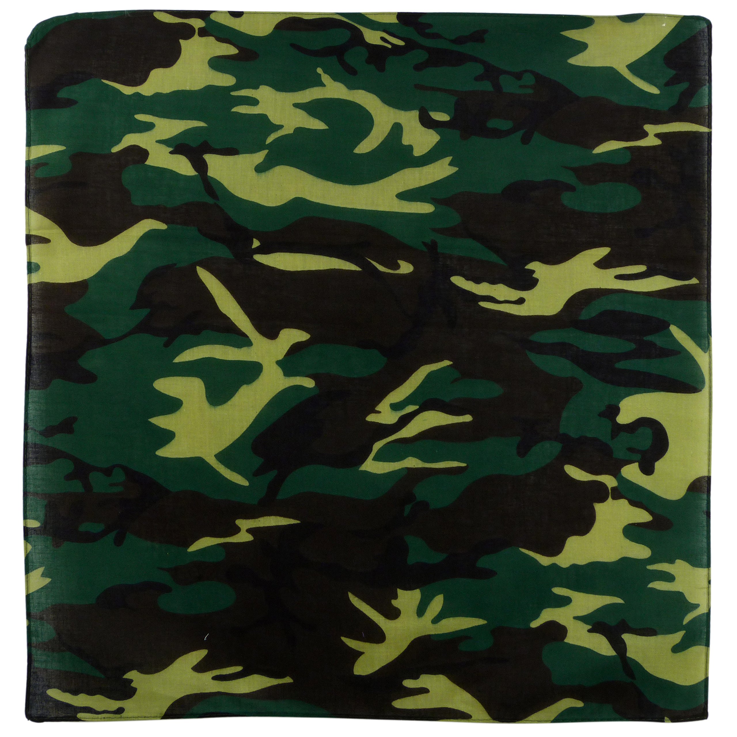 This is not fashion Camouflage Bandana 3 Styles Army Military Forces Biker Jungle Forest Green - Jungle