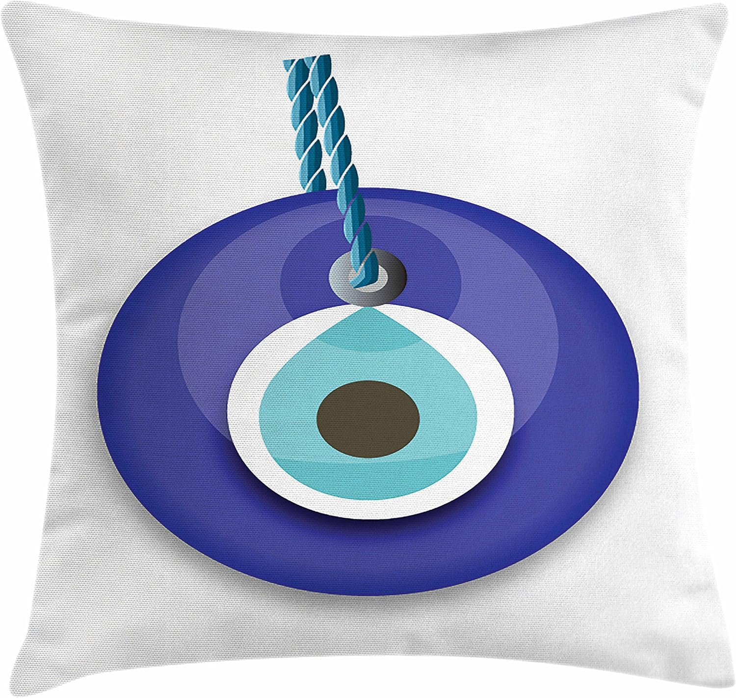 evil eye throw pillow