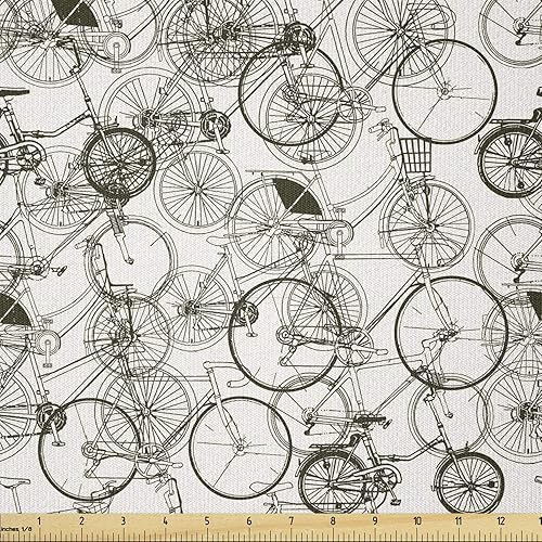 Vista 339 de Ambesonne - Tela de punto elástica